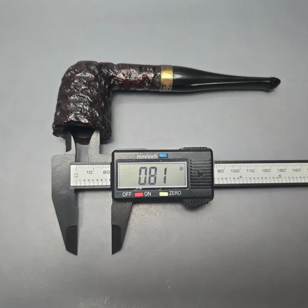 Peterson Cobble 120 Rusticated & Sandblasted Dublin w/ Silver Briar Pipe, New - Image 13