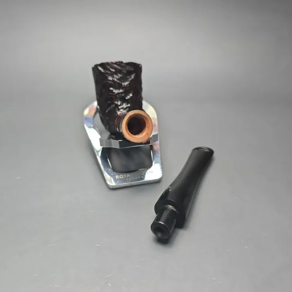 Peterson Cobble 120 Rusticated & Sandblasted Dublin w/ Silver Briar Pipe, New - Image 14