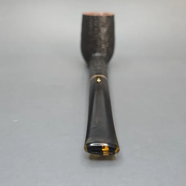 Fader's (by Savinelli) Large Partially Rusticated Billiard with Brass (6mm) (Estate) - Image 5