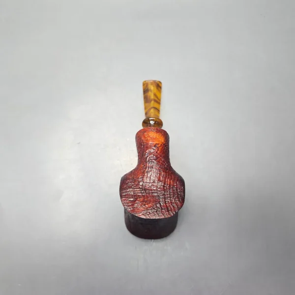Buckeye Hand Made Contrast Sandblasted Ballerina Briar Pipe, New - Image 9