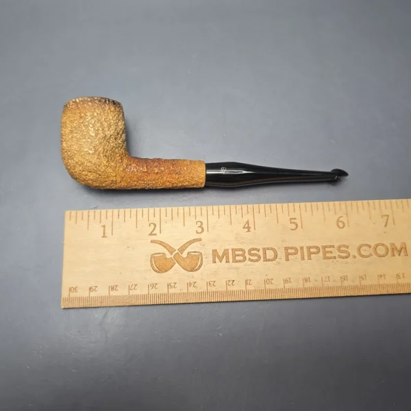 Peterson (c.1970s-80s) Tawny Rusticated Billiard African Block Meerschaum Pipe, Irish Estates - Image 12