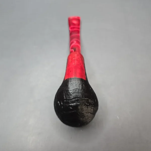 Cesare Barontini Vulcano 06 Sandblasted Bent Billiard Estate Briar Pipe, Unsmoked, 9mm - Image 11