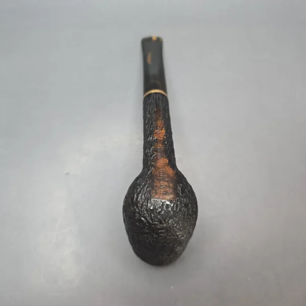 Fader's (by Savinelli) Large Partially Rusticated Billiard with Brass (6mm) (Estate) - Image 10