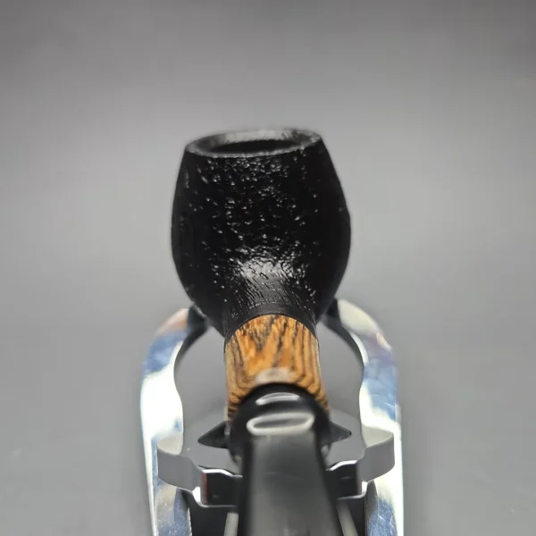 MBSD Briars By Piero Vitale Black Sandblasted Author w/ Olivewood, Briar Pipe, New - Image 6