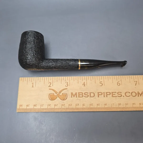 Fader's (by Savinelli) Large Partially Rusticated Billiard with Brass (6mm) (Estate) - Image 12