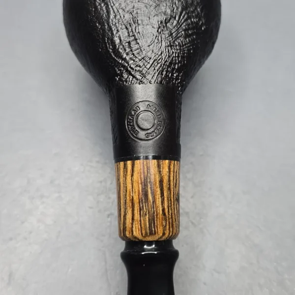 MBSD Briars By Piero Vitale Black Sandblasted Author w/ Olivewood, Briar Pipe, New - Image 11