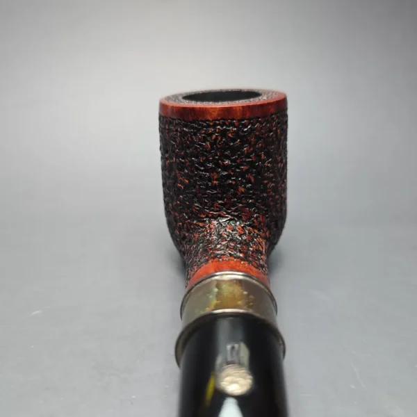 Mastro de Paja Unica Commissioner Rusticated Billiard with Silver (9mm) (Unsmoked Estate) - Image 5