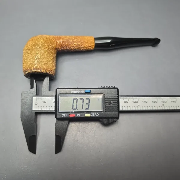 Peterson (c.1970s-80s) Tawny Rusticated Billiard African Block Meerschaum Pipe, Irish Estates - Image 13