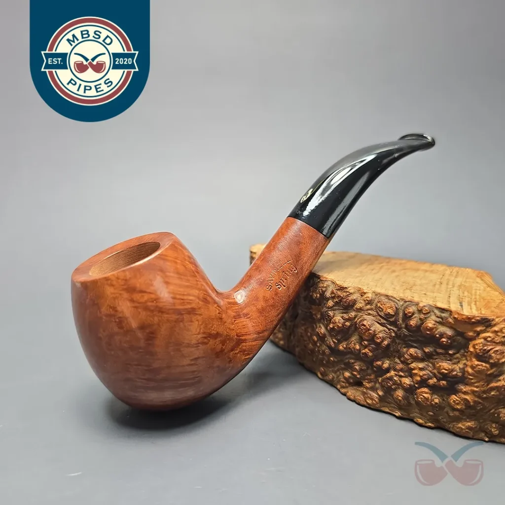 Savinelli Spring 677 KS Smooth Bent Billiard (6mm) (Unsmoked Estate)