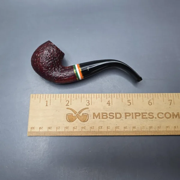 Peterson 2026 St Patrick's Day 230 Sandblasted Bent Billiard Briar Pipe, New - Image 3