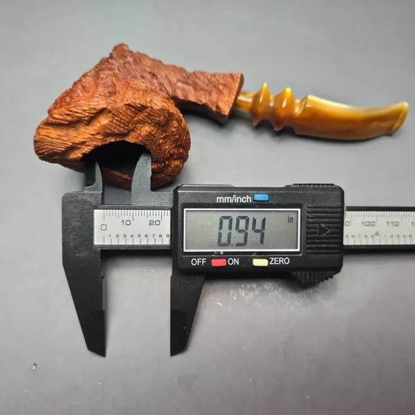 Monte Verdi (Preben Holm) Golden Tan Rusticated Freehand Estate Briar Pipe, Unsmoked - Image 11