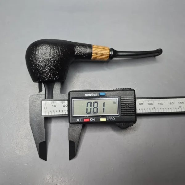 MBSD Briars By Piero Vitale Black Sandblasted Author w/ Olivewood, Briar Pipe, New - Image 13