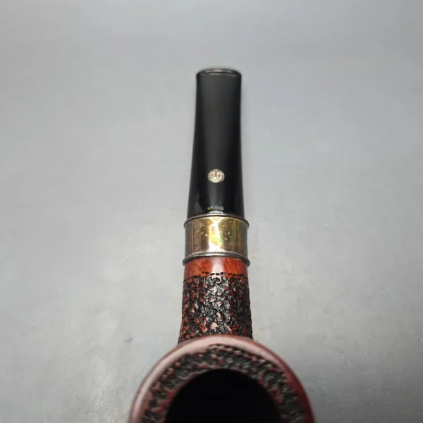 Mastro de Paja Unica Commissioner Rusticated Billiard with Silver (9mm) (Unsmoked Estate) - Image 11