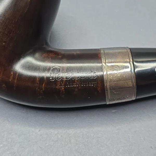 Peterson 160th Anniversary Pat. B Dark Smooth Bent Billiard Briar Pipe, New - Image 12