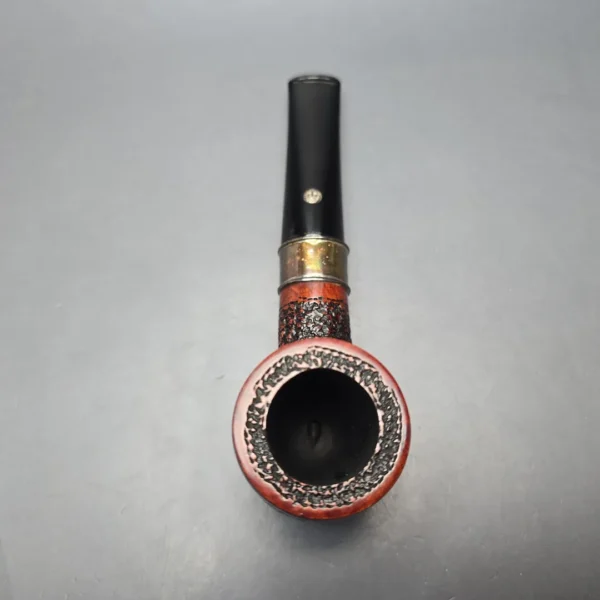 Mastro de Paja Unica Commissioner Rusticated Billiard with Silver (9mm) (Unsmoked Estate) - Image 8