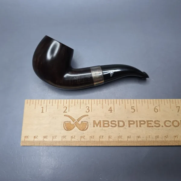 Peterson 160th Anniversary Pat. B Dark Smooth Bent Billiard Briar Pipe, New - Image 14