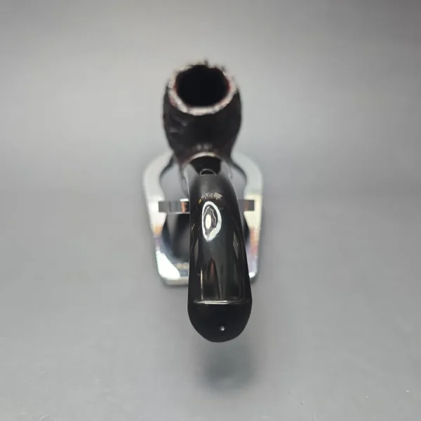 Peterson Cobble 221 Rusticated and Sandblasted Bent Billiard with Silver (New) - Image 11