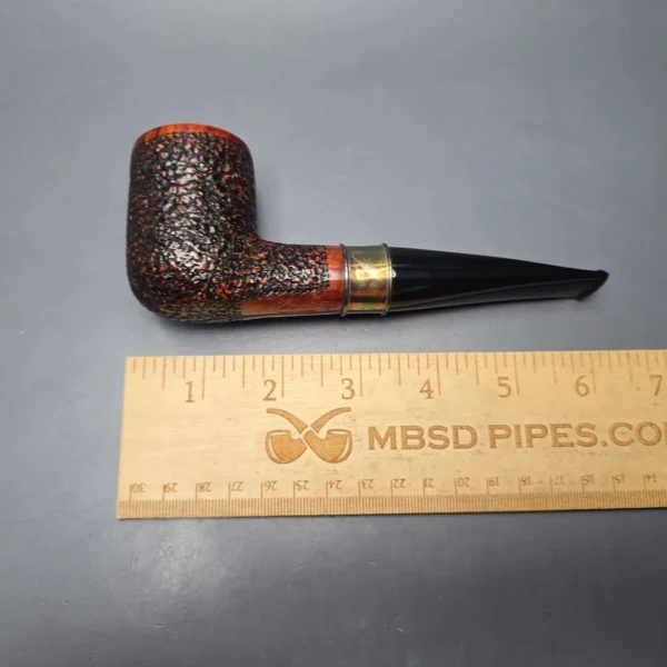 Mastro de Paja Unica Commissioner Rusticated Billiard with Silver (9mm) (Unsmoked Estate) - Image 12