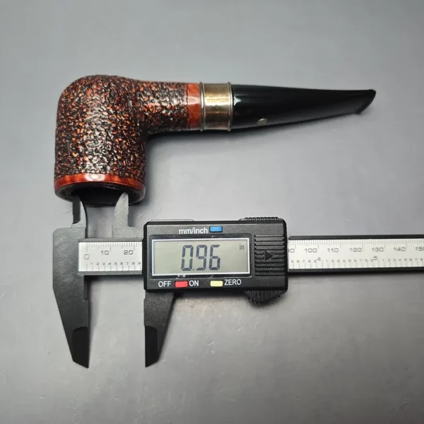 Mastro de Paja Unica Commissioner Rusticated Billiard with Silver (9mm) (Unsmoked Estate) - Image 13