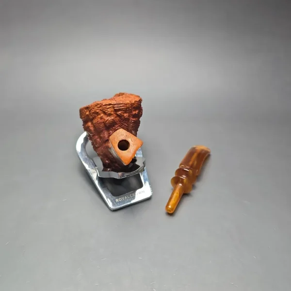 Monte Verdi (Preben Holm) Golden Tan Rusticated Freehand Estate Briar Pipe, Unsmoked - Image 13