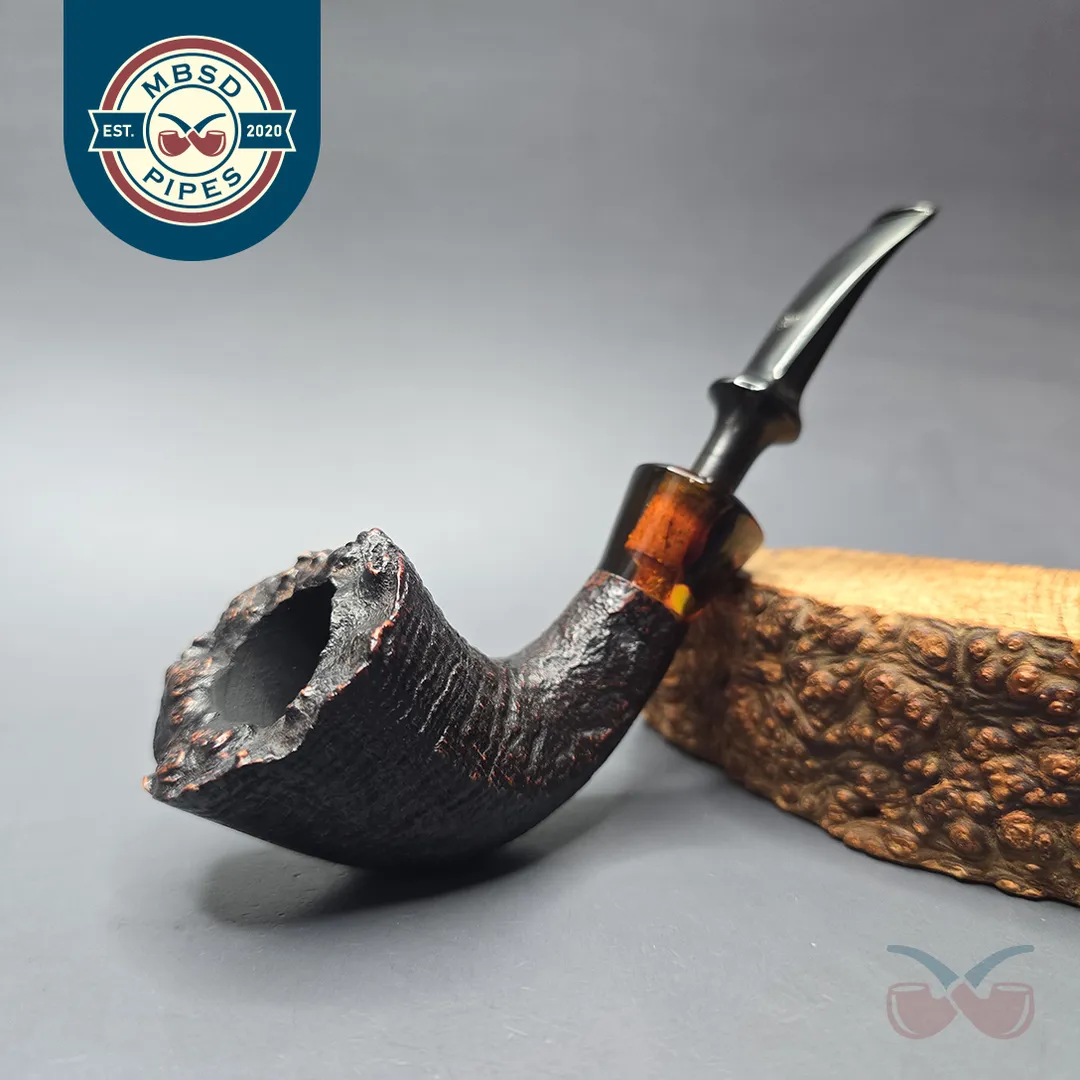 Stanwell (c.1980s) Antique 126 Partially Sandblasted Dublin Estate Briar Pipe, Danish Estates