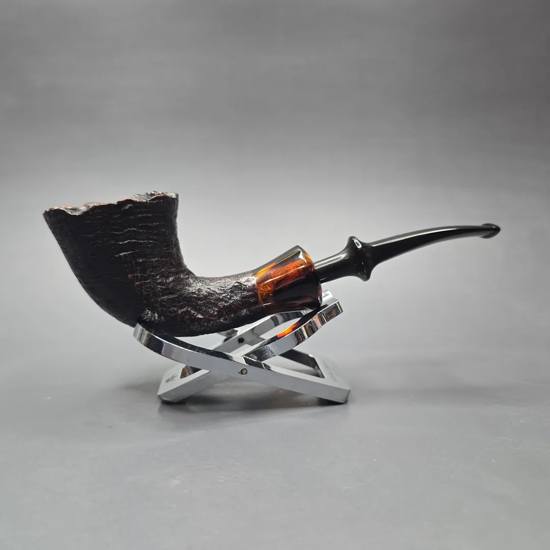 Stanwell (c.1980s) Antique 126 Partially Sandblasted Dublin Estate Briar Pipe, Danish Estates - Image 2