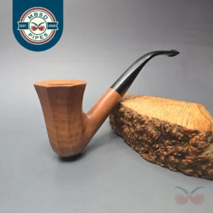 Ed Burak Connoisseur Smooth Panel Calabash Stack Estate Briar Pipe, Unsmoked