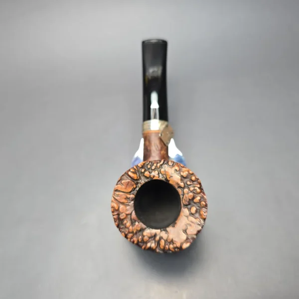 Bonfiglioli 2011 Free Form Sandblasted Dublin w/ Silver Estate Briar Pipe, Italian Estates - Image 10