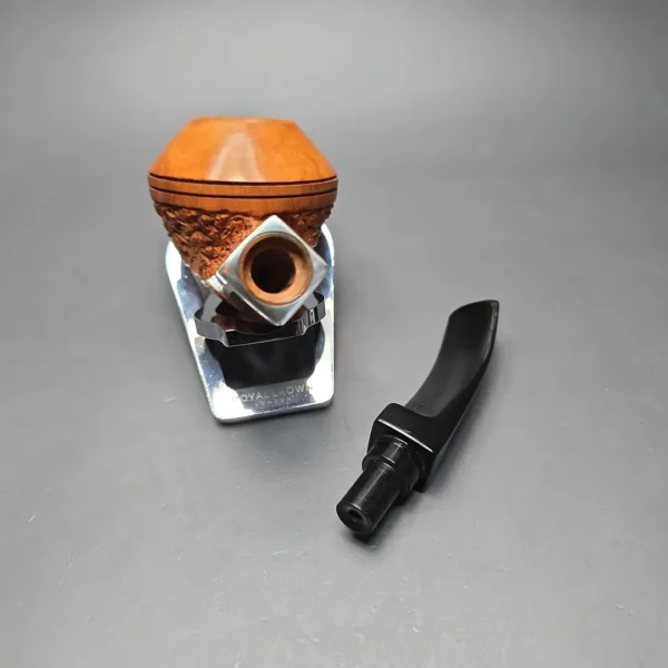 Mastro de Paja Ciocco Gigante 0C 1 Sun Partially Rusticated Bulldog w/ Silver Estate Briar Pipe, Unsmoked - Image 14