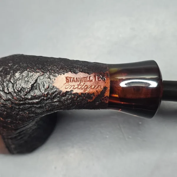 Stanwell (c.1980s) Antique 126 Partially Sandblasted Dublin Estate Briar Pipe, Danish Estates - Image 11