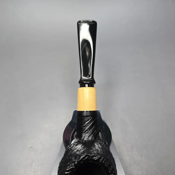 MBSD Briars By Piero Vitale Vintage Sandblasted Author w/ Boxwood, Briar Pipe, New - Image 8