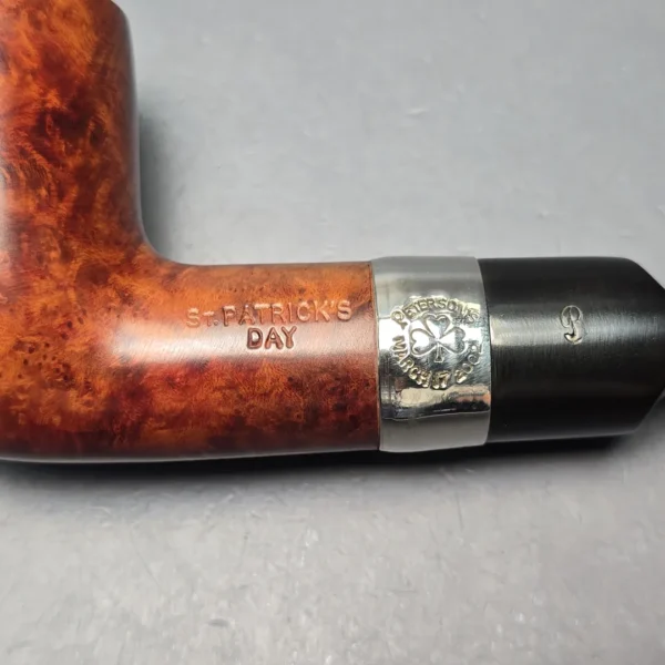 Peterson 2002 St. Patrick's Day A4 Smooth Dublin w/ Nickel Estate Briar Pipe, Irish Estates - Image 11