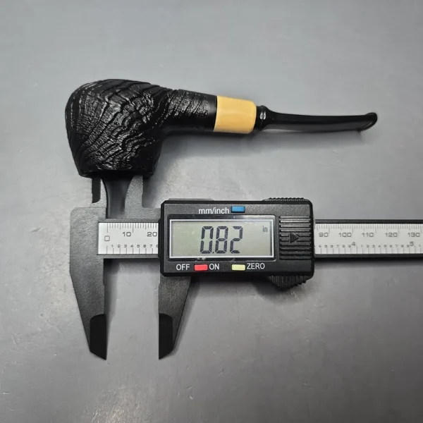 MBSD Briars By Piero Vitale Vintage Sandblasted Author w/ Boxwood, Briar Pipe, New - Image 13