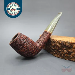 Pete Prevost 2005 Sandblasted Egg w/ Bakelite Estate Briar Pipe, American Estates