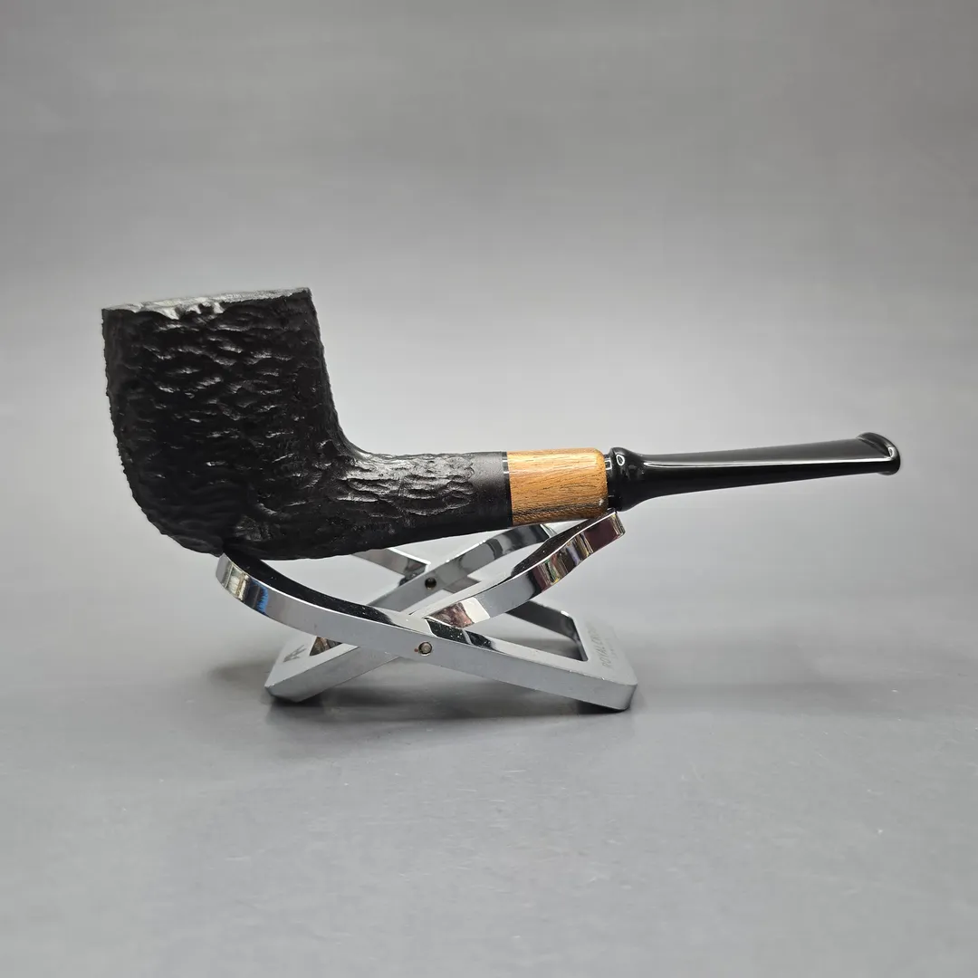 MBSD Briars by Piero Vitale Black Rusticated Billiard with Olivewood (New) - Image 2