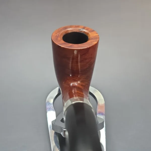 Peterson (1998) Sherlock Holmes Rathbone Smooth Bent Billiard with Silver (Estate) - Image 6
