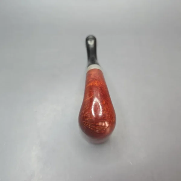 Peterson (1998) Sherlock Holmes Rathbone Smooth Bent Billiard with Silver (Estate) - Image 10