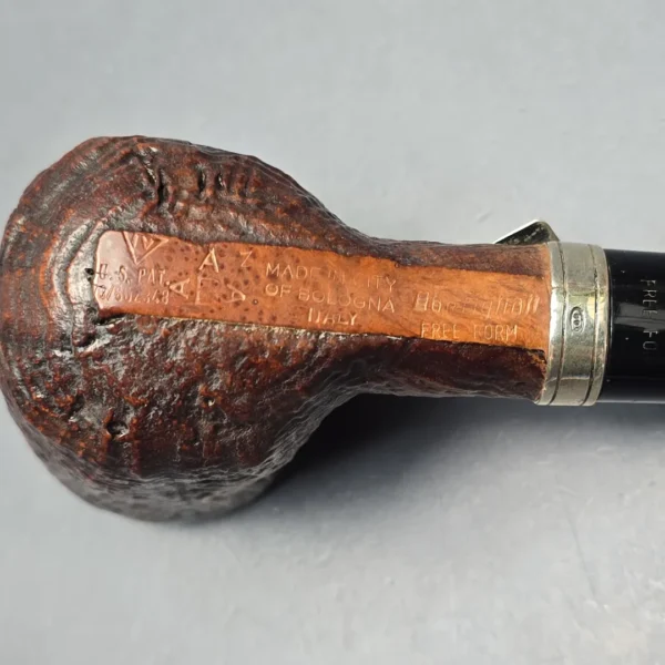 Bonfiglioli 2011 Free Form Sandblasted Dublin w/ Silver Estate Briar Pipe, Italian Estates - Image 12