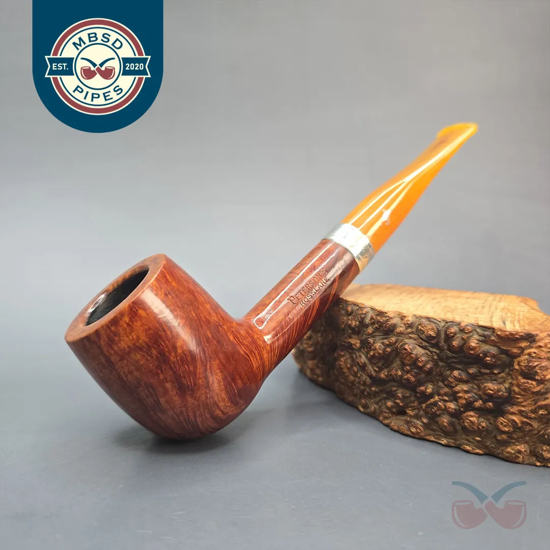 Peterson 2003 Rosslare 108 Smooth Billiard w/ Silver Estate Briar Pipe, Irish Estates