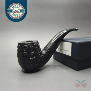 Savinelli 150th Anniversary Capri Root Briar 616 KS Rusticated Bent Billiard Briar Pipe, New
