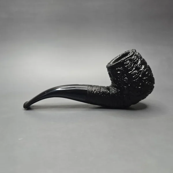 Savinelli 150th Anniversary Capri Root Briar 616 KS Rusticated Bent Billiard Briar Pipe, New - Image 4