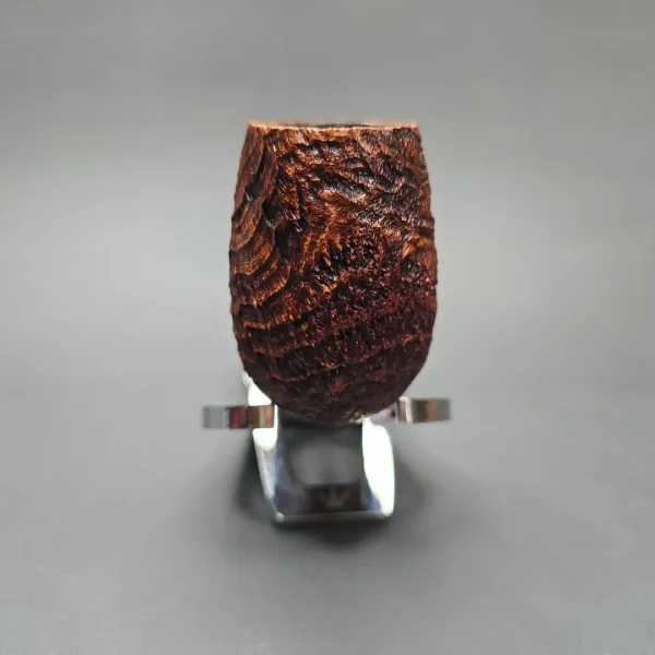 Pete Prevost 2005 Sandblasted Egg w/ Bakelite Estate Briar Pipe, American Estates - Image 3
