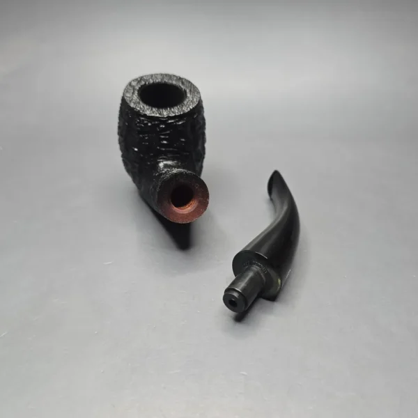 Savinelli 150th Anniversary Capri Root Briar 616 KS Rusticated Bent Billiard Briar Pipe, New - Image 13