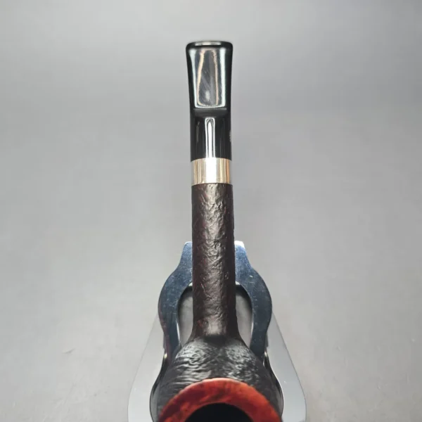 Stanwell (Pre-2010) Sterling 86 Sandblasted Lovat w/ Silver Estate Briar Pipe, Unsmoked - Image 8