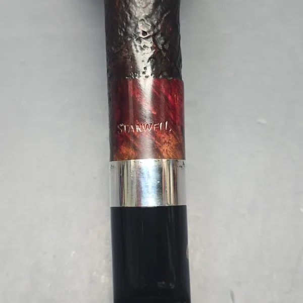 Stanwell (Pre-2010) Sterling 86 Sandblasted Lovat w/ Silver Estate Briar Pipe, Unsmoked - Image 11