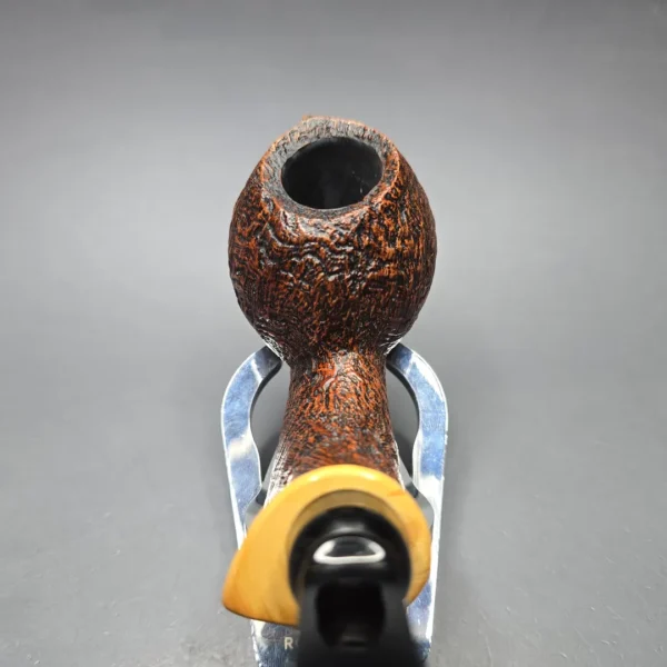 MBSD Briars Modern Masters 2 Sandblasted Blowfish w/ Boxwood Handmade Briar Pipe, New - Image 7