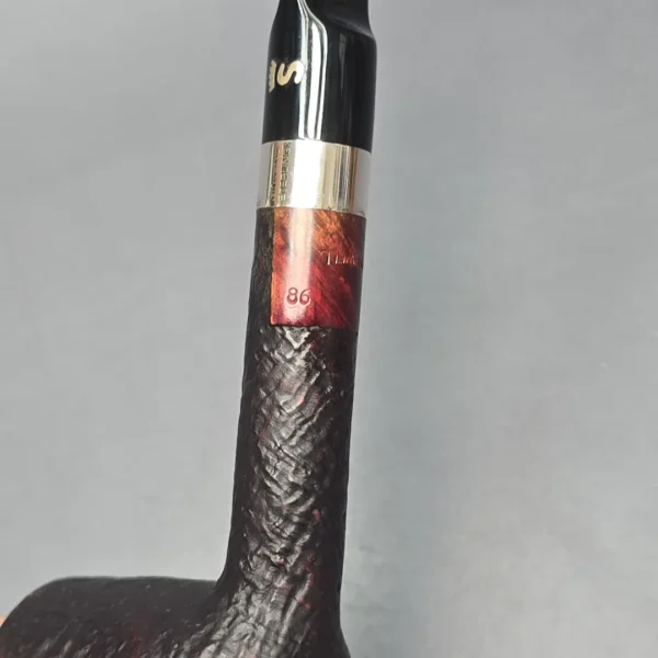Stanwell (Pre-2010) Sterling 86 Sandblasted Lovat w/ Silver Estate Briar Pipe, Unsmoked - Image 12