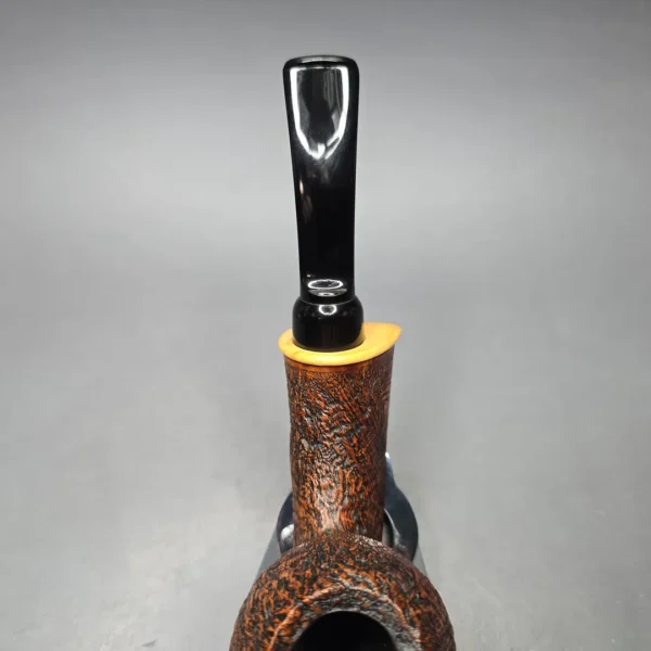 MBSD Briars Modern Masters 2 Sandblasted Blowfish w/ Boxwood Handmade Briar Pipe, New - Image 9
