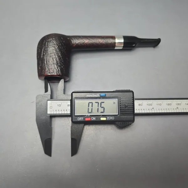 Stanwell (Pre-2010) Sterling 86 Sandblasted Lovat w/ Silver Estate Briar Pipe, Unsmoked - Image 14
