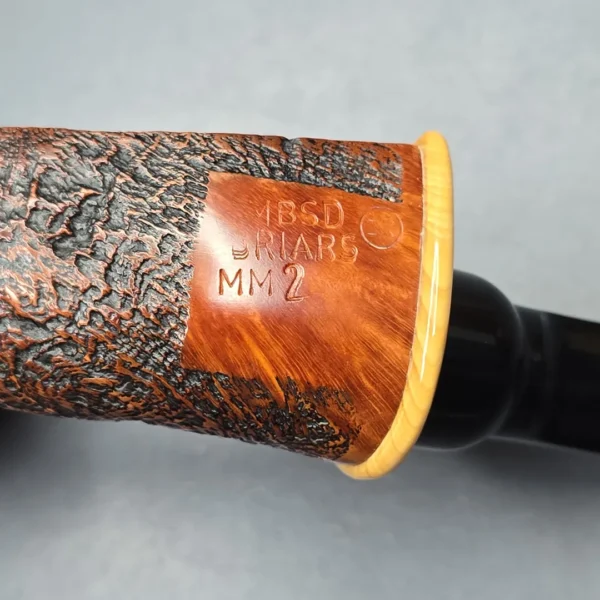 MBSD Briars Modern Masters 2 Sandblasted Blowfish w/ Boxwood Handmade Briar Pipe, New - Image 12